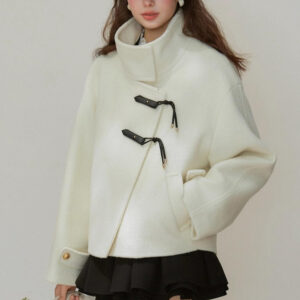 Winter wool cocoon jacket